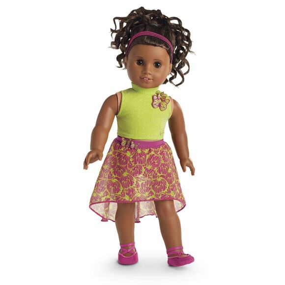 American Girl GABRIELA Take Flight PERFORMANCE OUTFIT Skirt Top Shoes Headband - Picture 6 of 8